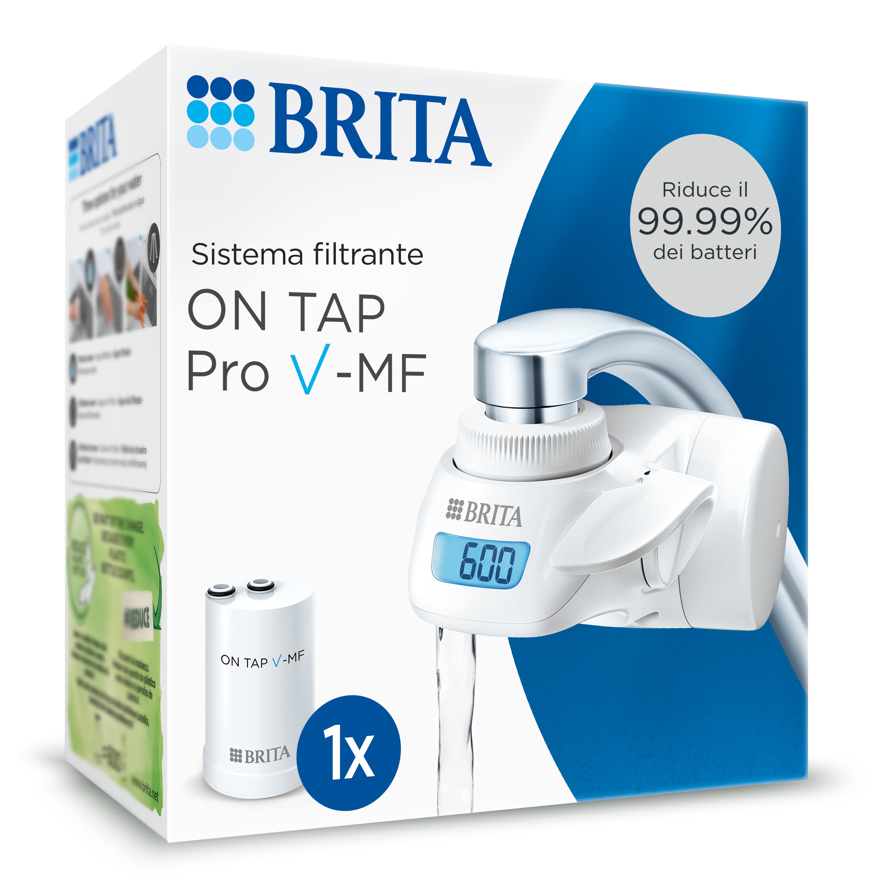 BRITA On Tap V-MF – Wasserfilter-Kartusche, Aktivkohle, für BRITA On Tap, 1 Stück