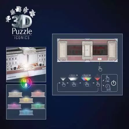Ravensburger Iconics 3D-Puzzle Buckingham Palace – 216 Teile – 40,9×15,9×18,9 cm – ab 8 Jahren – FSC Mix
