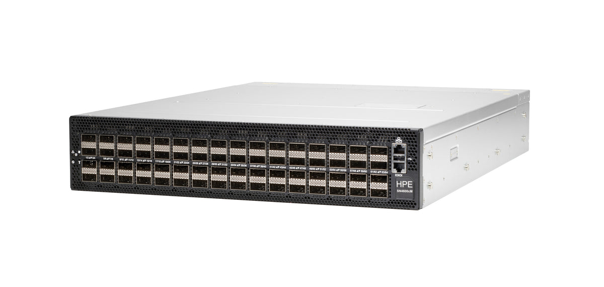 HPE SN4600cM – Switch – 64× QSFP28 (100GbE), NVIDIA Cumulus