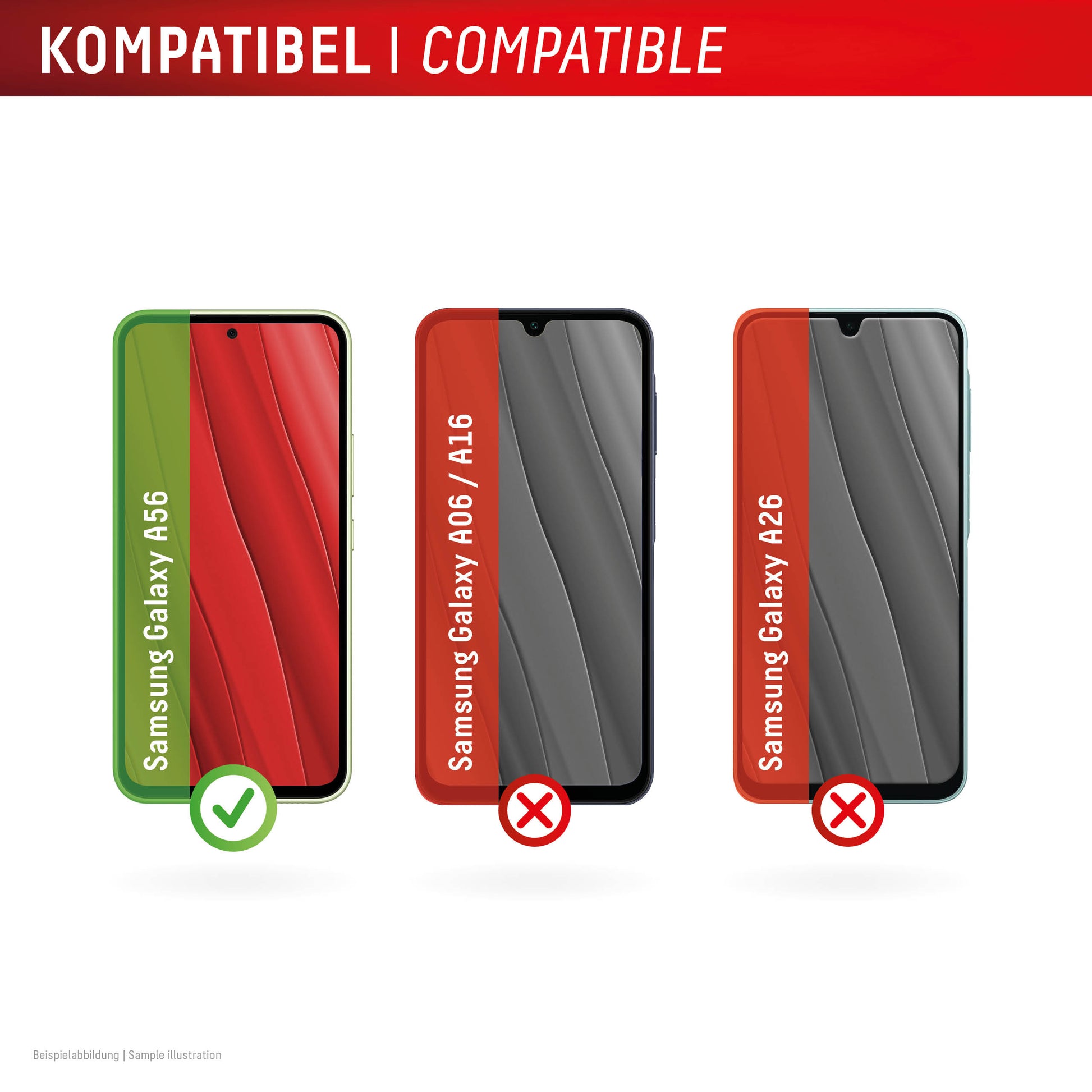 Displex Displayschutz (Panzerglas), 10H – für Galaxy A56 – mit Applikator