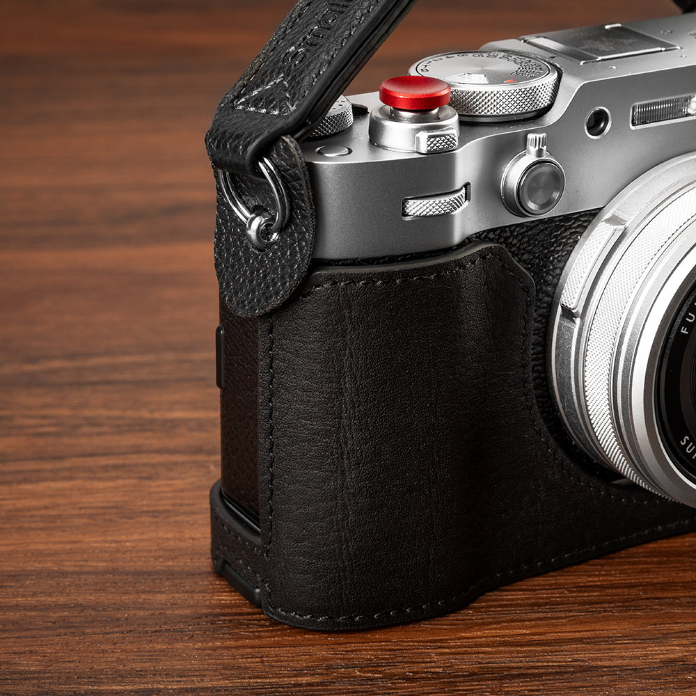 SmallRig Half Case Kit Kamerahülle – Leder/PU – für FUJIFILM X100VI – Schwarz