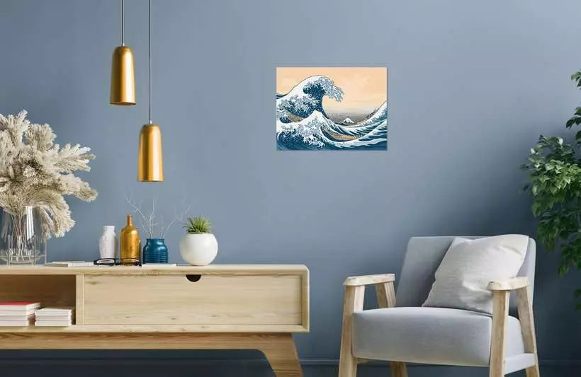 Ravensburger CreArt – Malen-nach-Zahlen-Set – The Great Wave (Hokusai) – 40 × 30 cm – ab 14 Jahren