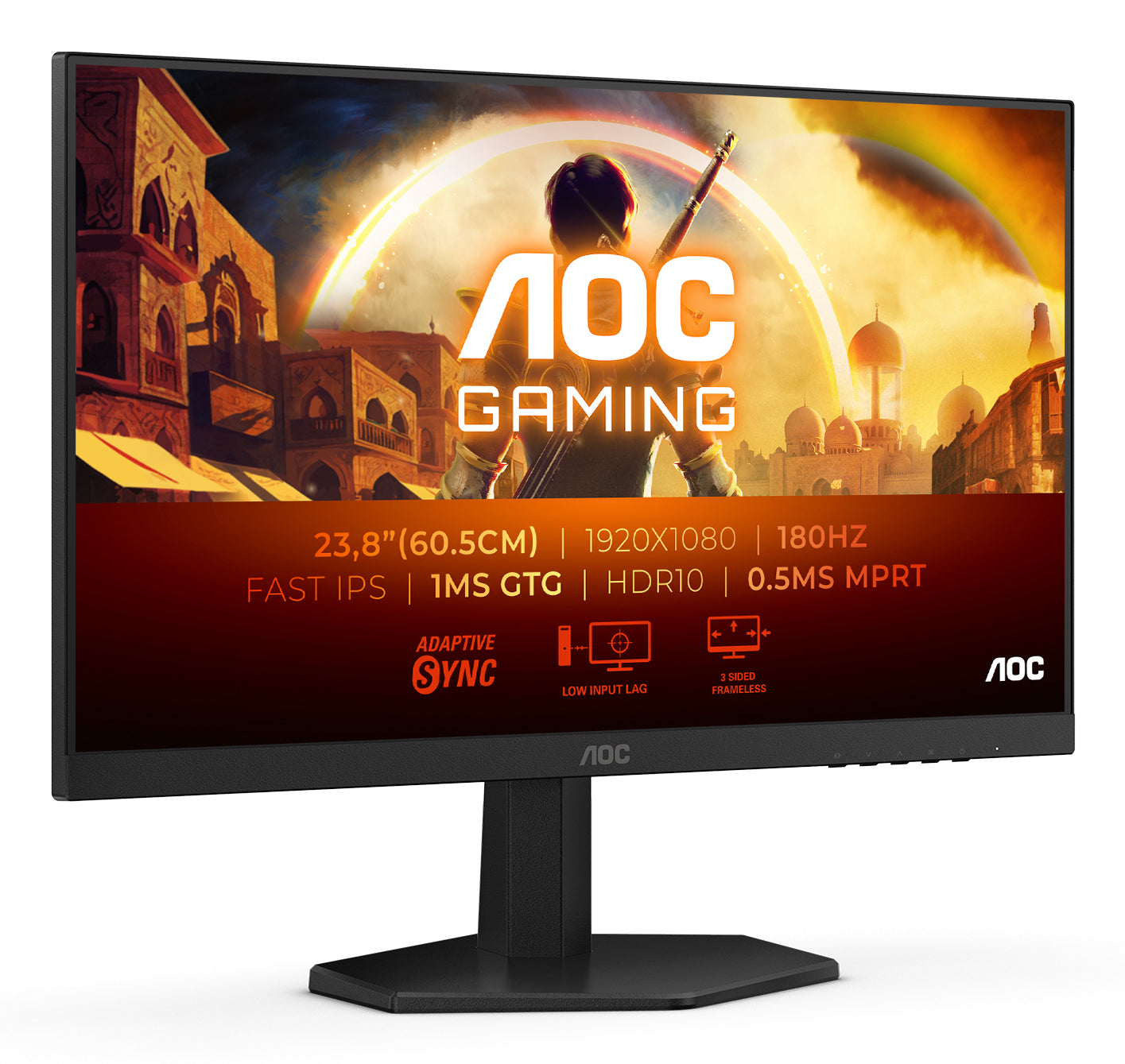 AOC G4 24G42E – 23,8", 1920 × 1080 (Full HD), IPS, 180 Hz, HDR10