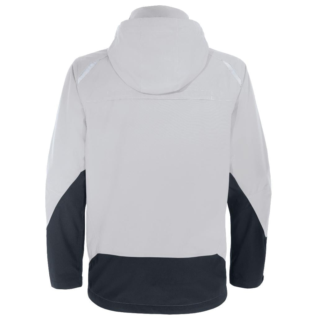 Uvex Wetterjacke suXXeed – 5XL – Weiss/Schwarz, Polyester, Wasserfest, 8'000 mm, einrollbare Kapuze