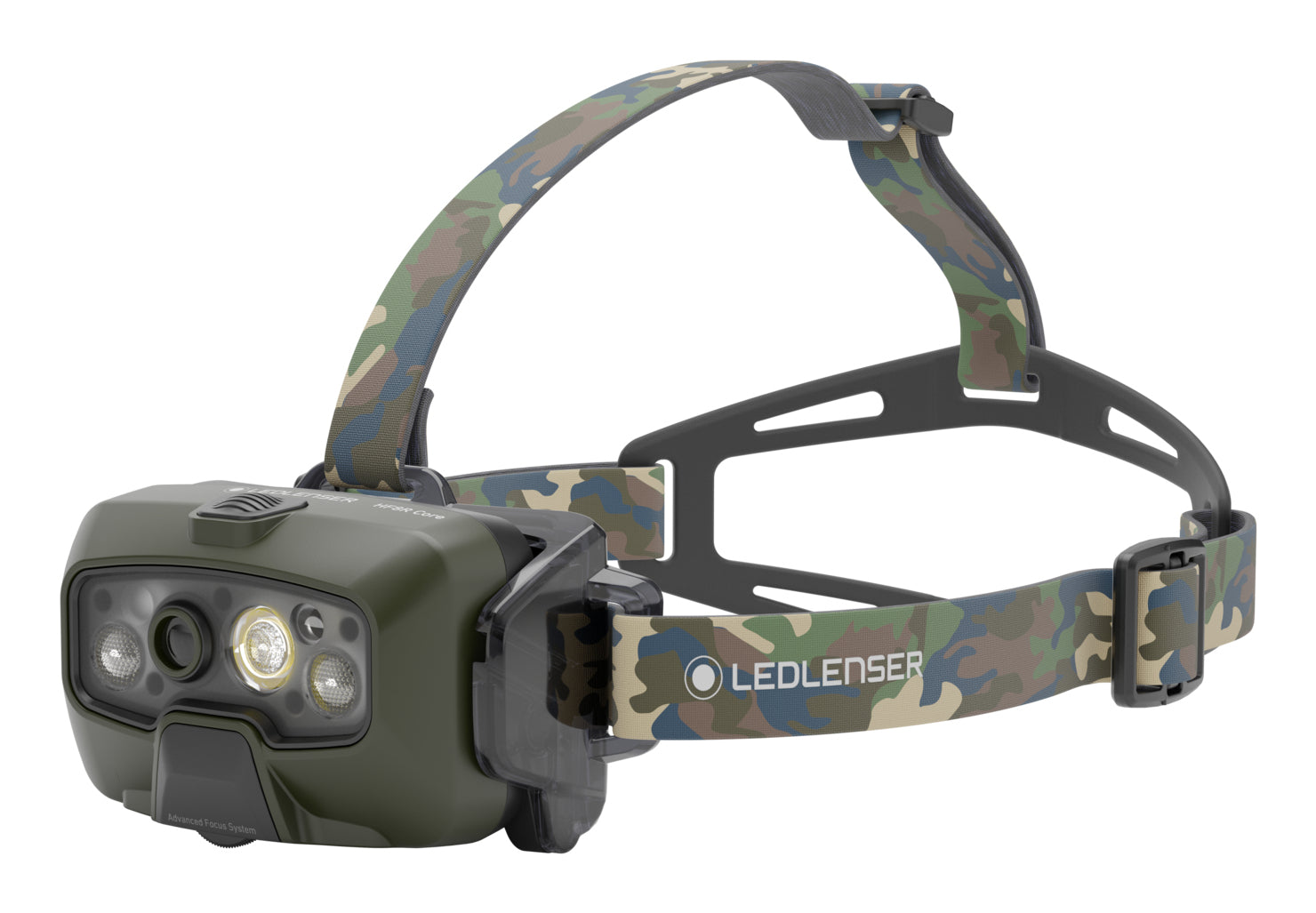Ledlenser Stirnlampe HF8R Core RGB – 1600 lm, 210 m, IP68, Laufzeit 90 h – Camouflage