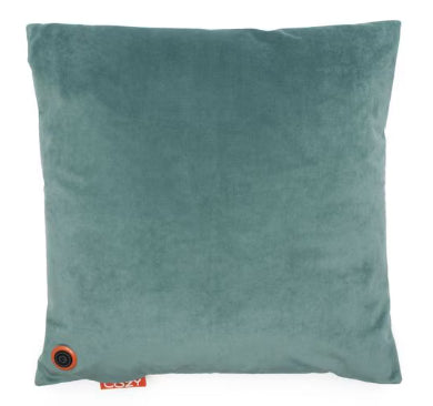 Bodi-Tek Heizkissen Una – 45 × 45 cm – Akku 10'000 mAh, 3 Stufen, 8 h – Blaugrün, Samt