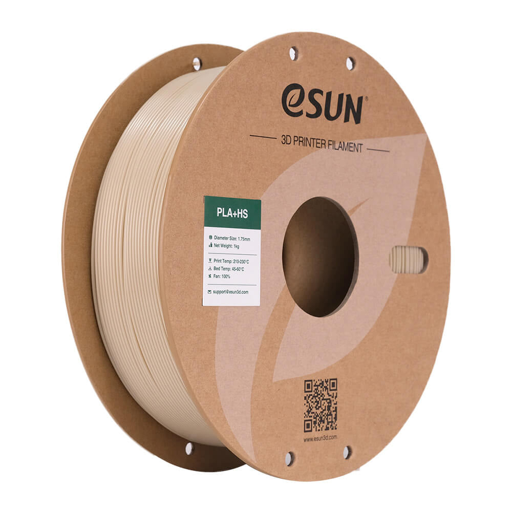 eSUN 3D-Drucker-Filament PLA+ HS 1,75 mm Knochenweiss, 1 kg
