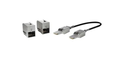 Cisco C9300L-STACK-KIT DAC-Kabel – 320 Gbit/s, 0,5 m, Schwarz/Grau
