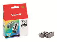 Canon Tintenpatronen-Multipack BCI-15BK, schwarz, 2er-Pack