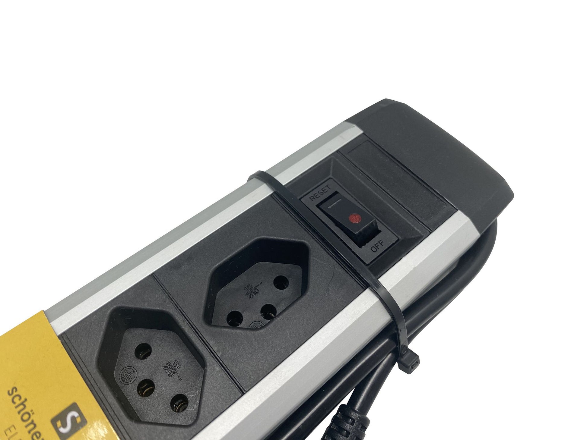 M. Schönenberger 85.870.8A – Steckdosenleiste, 8× T13, 2× USB-A, 1× USB-C, mit Schalter, 2 m, Stecker T12