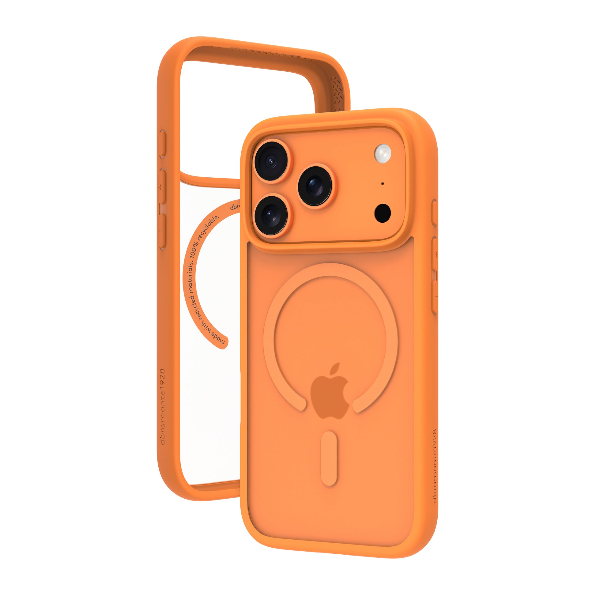 dbramante1928 Grenen MS Backcover – für Apple iPhone 17 Pro, Kunststoff, Orange, bis 2 m sturzsicher
