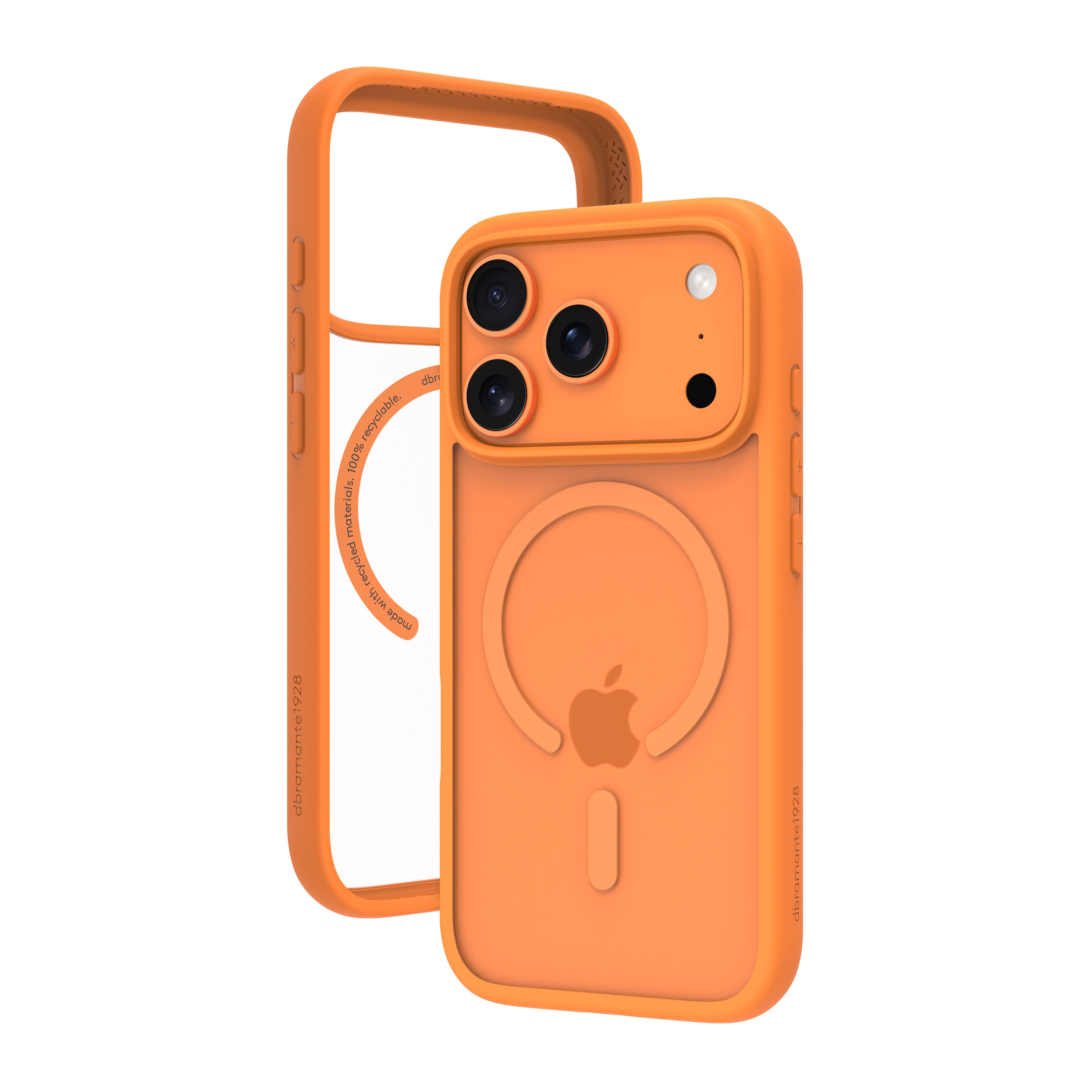 dbramante1928 Grenen MS Backcover – für Apple iPhone 17 Pro, Kunststoff, Orange, bis 2 m sturzsicher