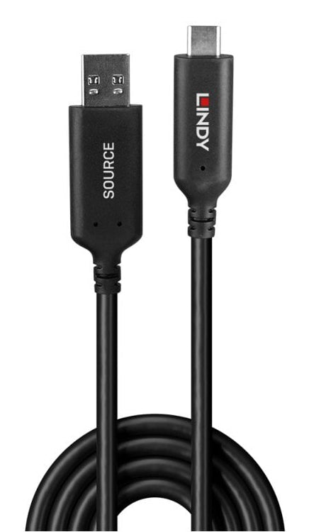 Lindy USB-A-zu-USB-C-Kabel – USB 3.2 Gen 1, geschirmt, 10 m