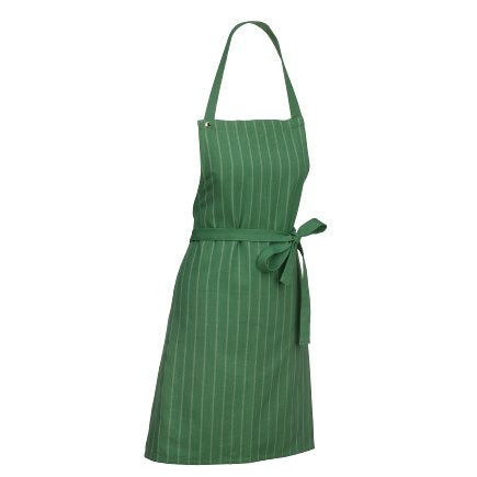 Kela Kochschürze Cora Streifen – Baumwolle, 67×85 cm, Grün, 1 Stück