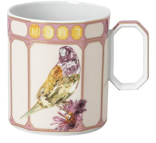 Rosenthal Becher IDYLLIA – 390 ml, Ø 8,3 cm, Porzellan, Rosa, mit Henkel, spülmaschinenfest