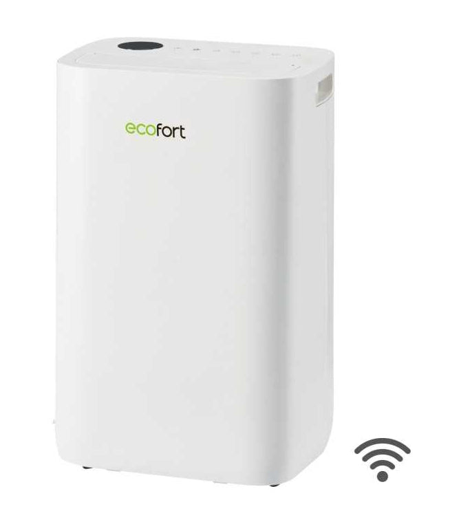 Ecofort Luftentfeuchter ecoQ 25L – 25 L/24 h, bis 60m², Tank 4,5 l, WLAN, App-Steuerung