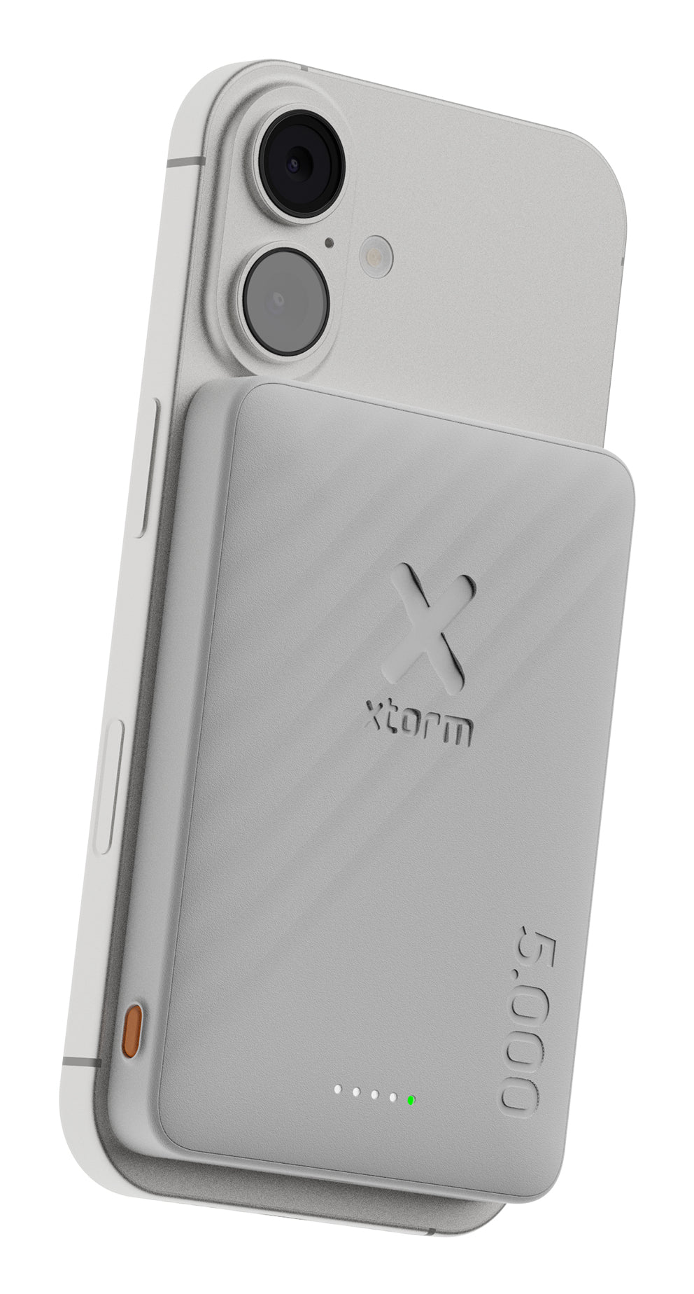 Xtorm Go2 MagSafe Powerbank 5'000 mAh – 18 W PD, 1× USB-C, weiss