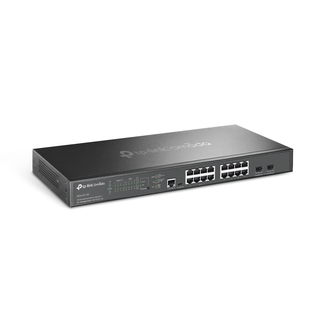TP-Link SG3218XP-M2 – Managed Switch – 16×2.5G, 2×10G SFP+, L2+, PoE+ 240 W, 1U
