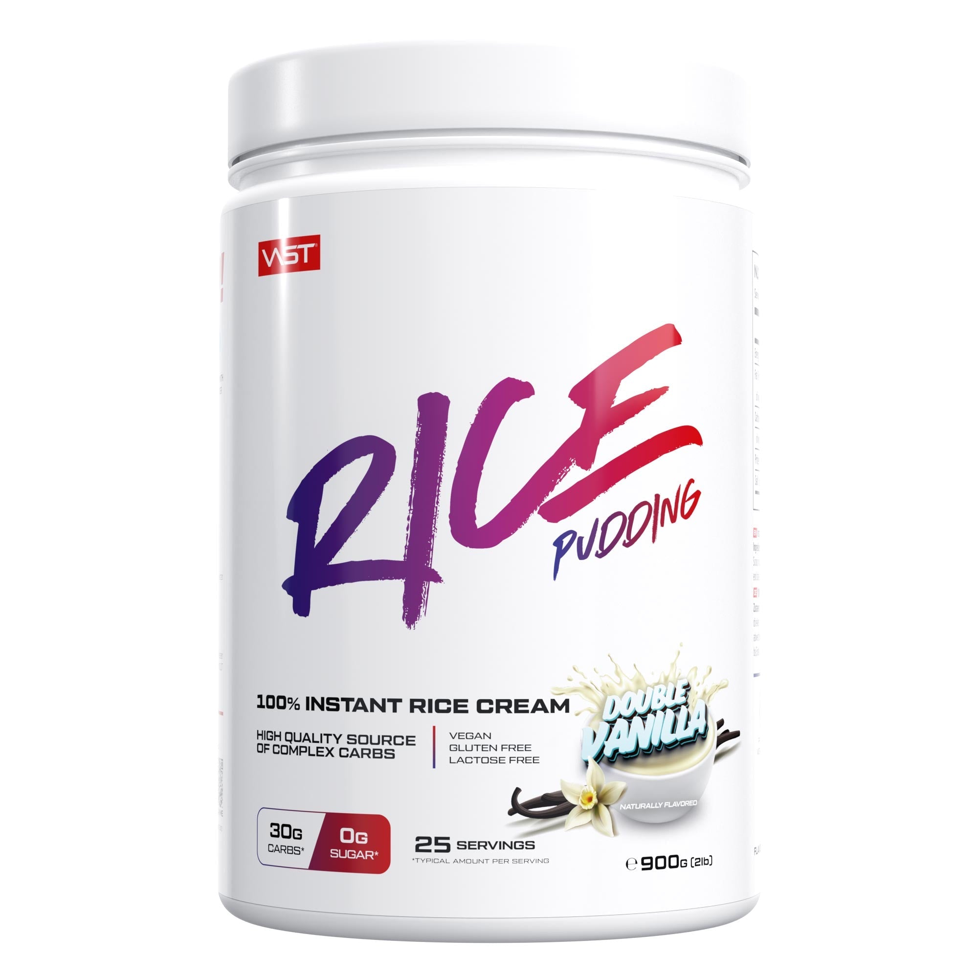 VAST Sports Instant-Reis-Pudding Vanille, vegan, glutenfrei – 900 g