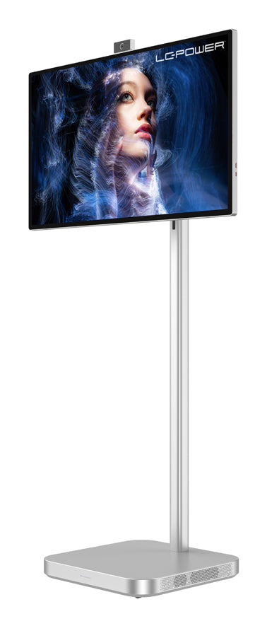 LC-Power LC-M32S4K – Monitor, 31,5" 4K UHD (3840 × 2160), VA, Touch, 60 Hz, 350 cd/m², Webcam, USB-C, Silber