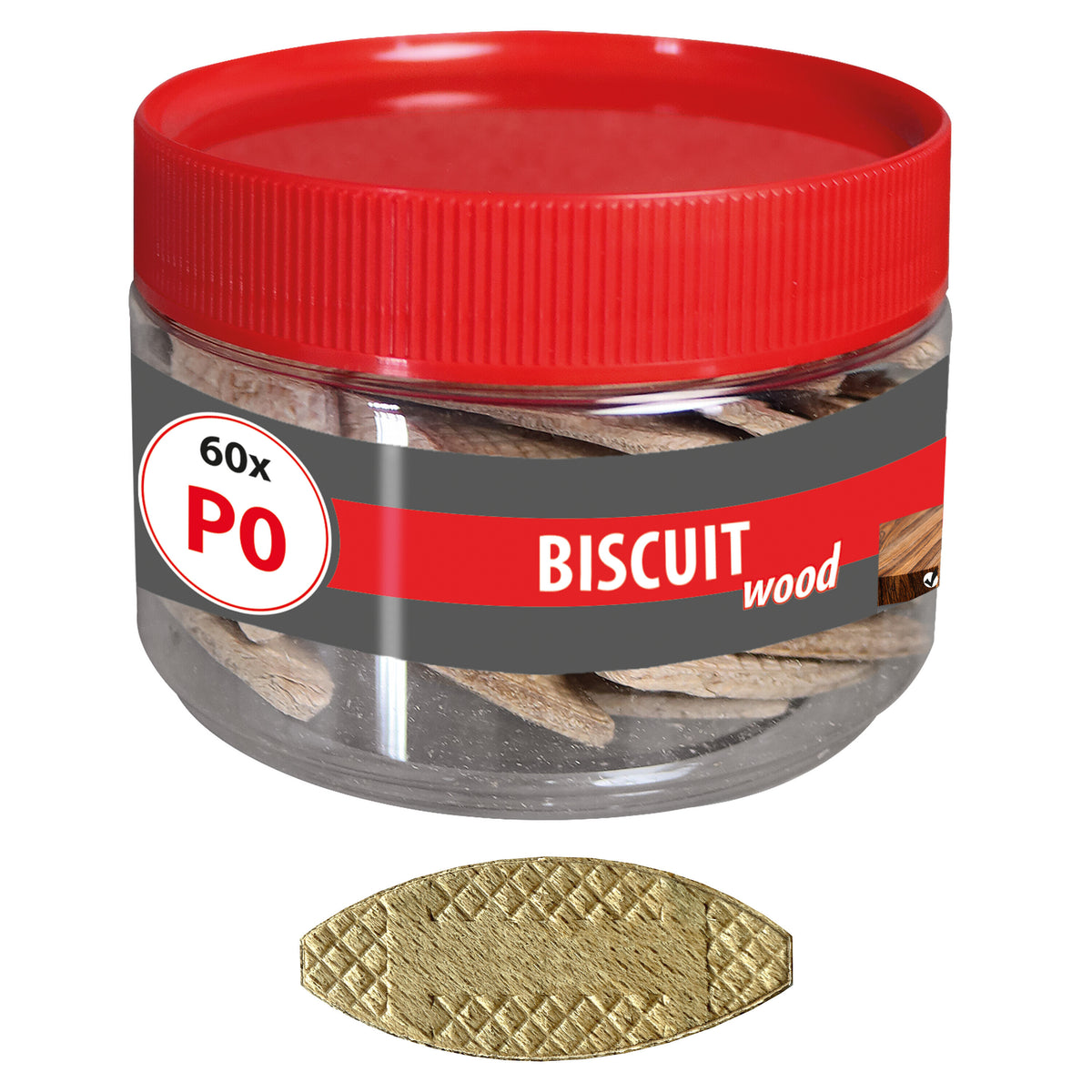 TOX Dübel TOX Flachdübel P0 – Ø 3,9 × 40 mm, Buche, 60 Stk.