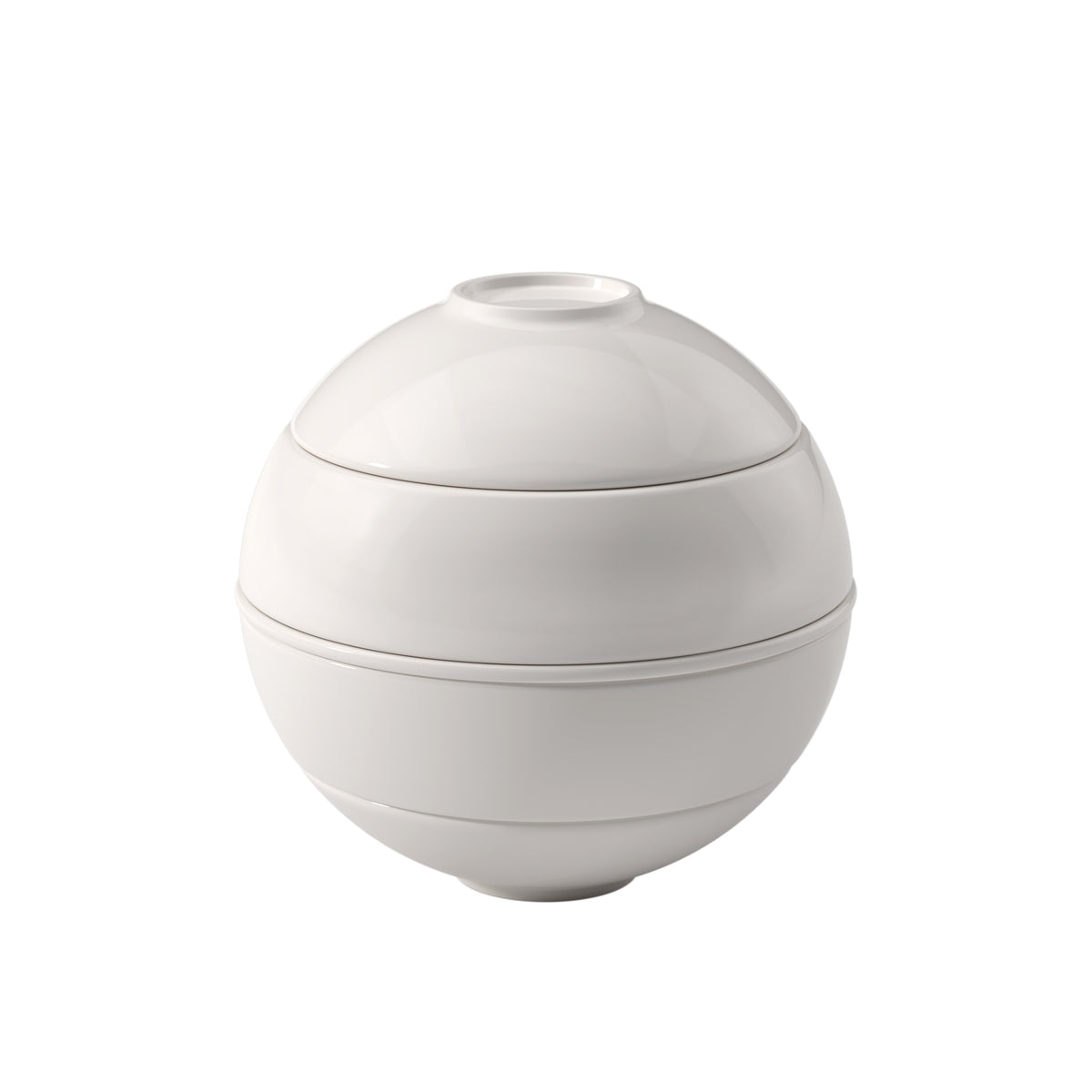Villeroy & Boch Iconic petite Boule Speise-Service – 5-teiliges Set, 2×60 ml & 2×220 ml, Ø 14,1 cm, Porzellan