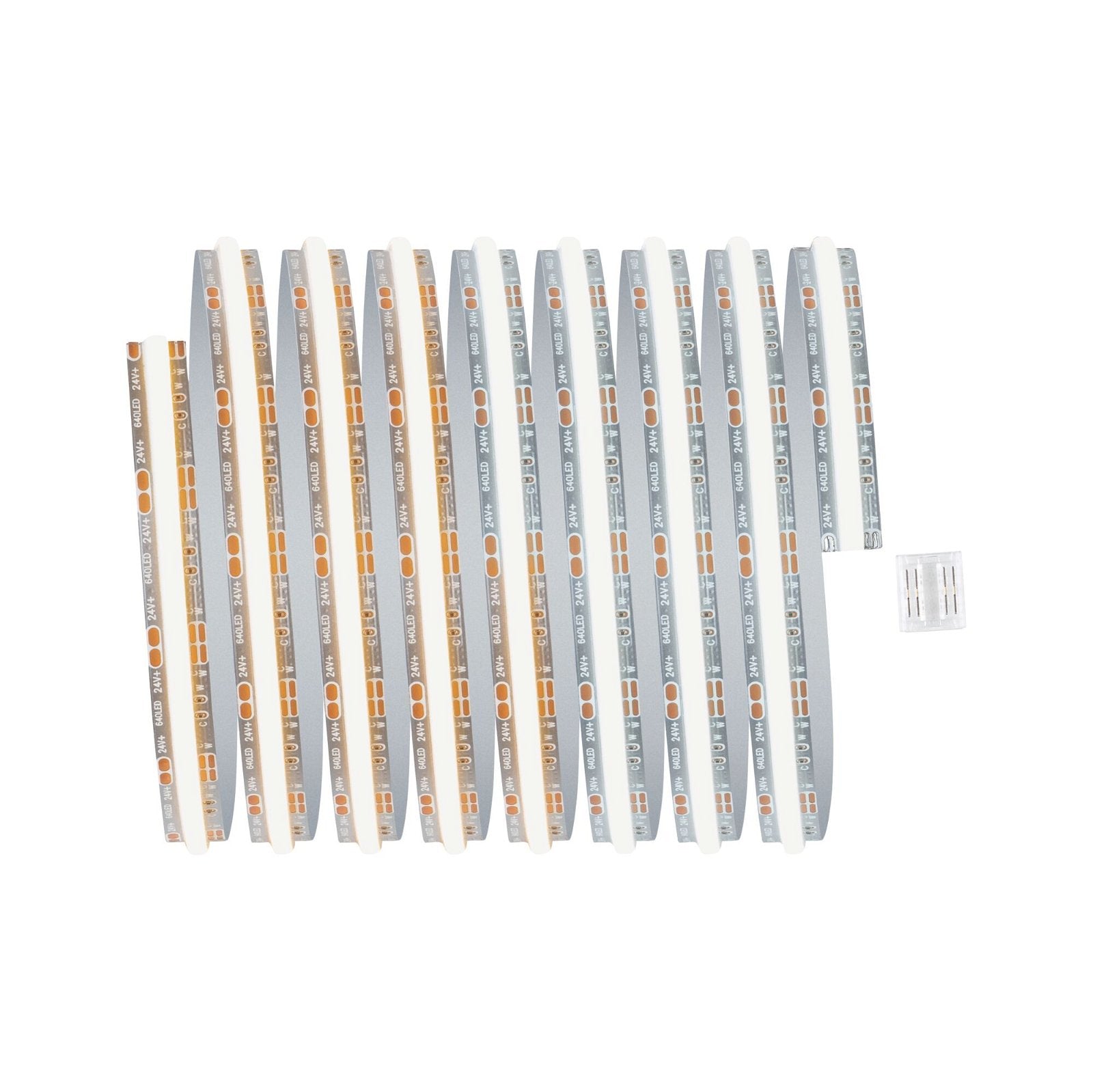 Paulmann LED-Strip MaxLED 500 Full-Line COB – 2,5 m, 1500 lm, 13 W, 2700–6500 K, dimmbar, silber