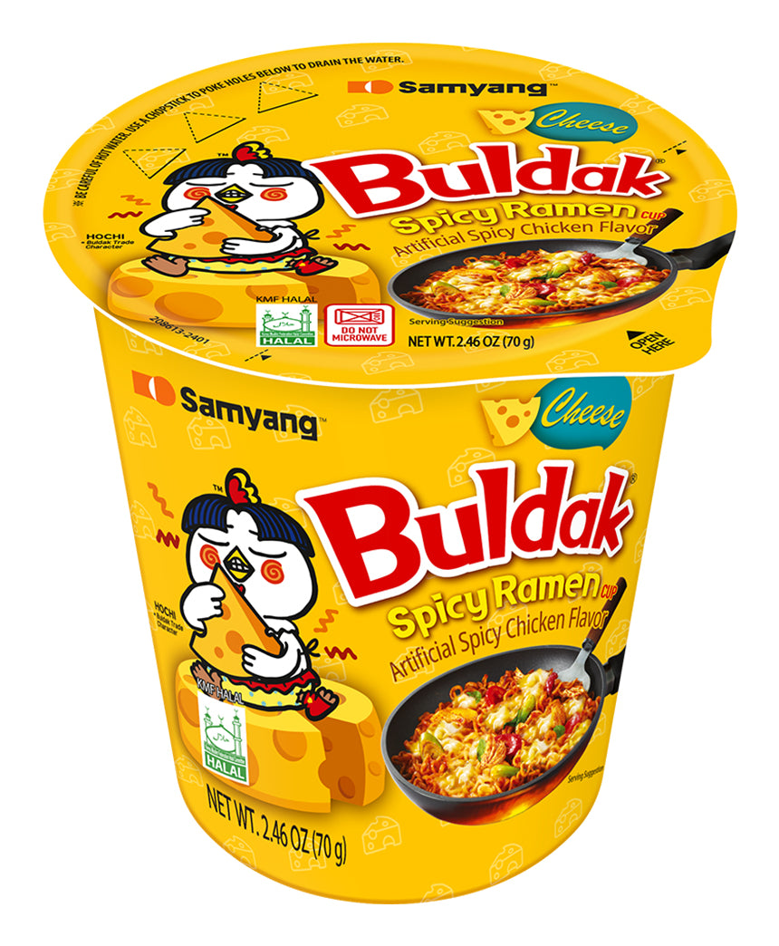 Samyang Buldak Instantnudeln Käse Becher – 70 g