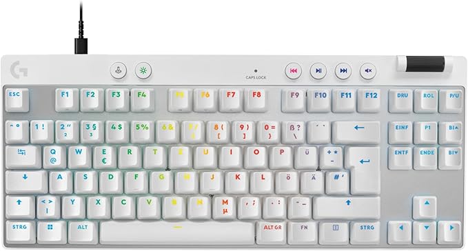 Logitech Pro X2 Rapid – Tastatur – QWERTZ (DE) – Weiss