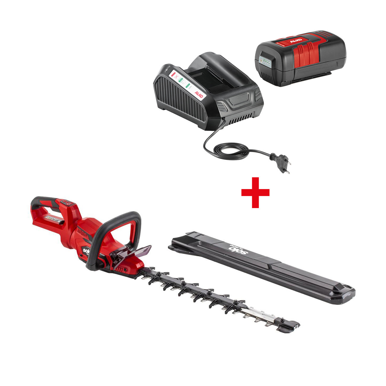 AL-KO solo by AL-KO HT 3645 Akku-Heckenschere – 36 V – 45 cm – 1×5,0 Ah & Ladegerät – AL-KO ENERGY FLEX 36 V