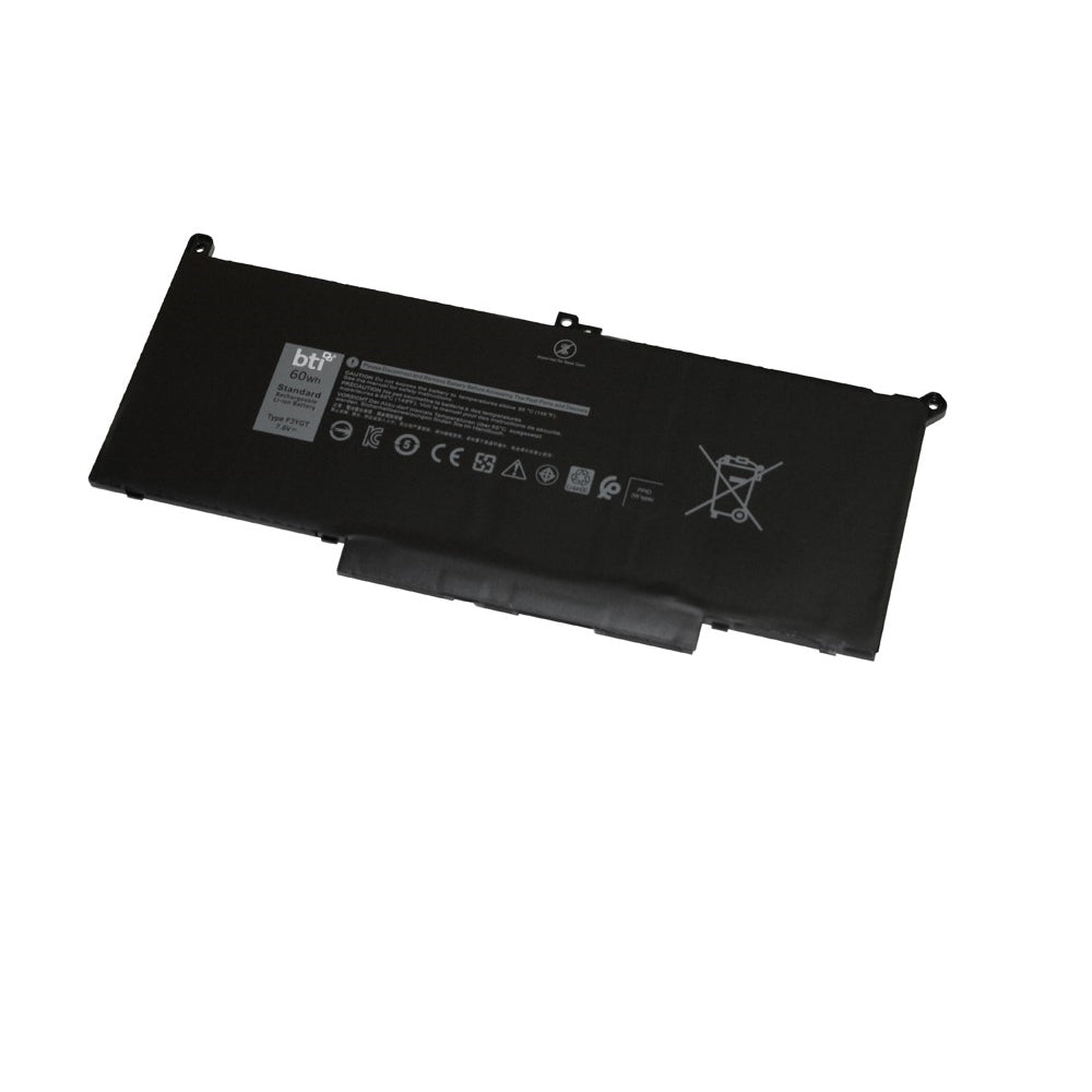 BTI Notebook-Akku – für Dell Latitude 7280 – 60 Wh, 7,6 V (4 Zellen) – Schwarz