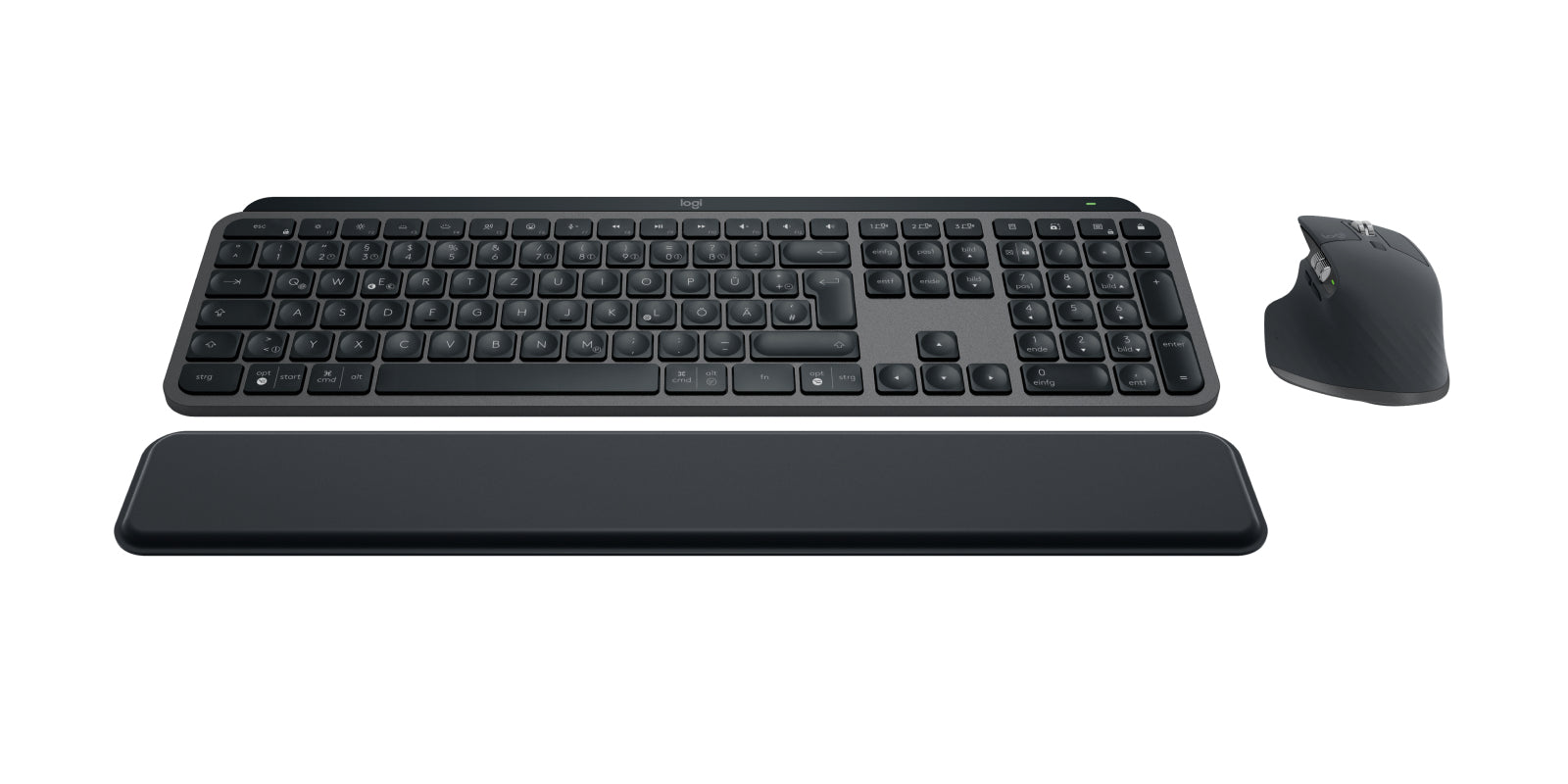 Logitech MX Keys S Combo – Tastatur- und Maus-Set – Bluetooth & 2,4 GHz – Scherenmechanik – Beleuchtet – QWERTZ (DE)