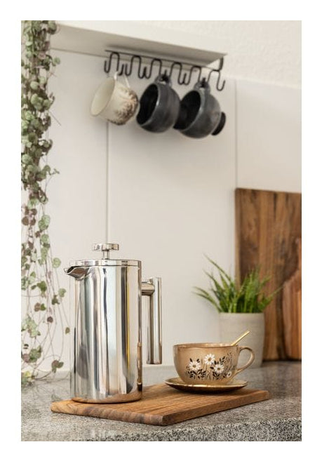 Furber. Furber F01670 French Press / Kaffeebereiter – 0,8 l, 6 Tassen, Edelstahl