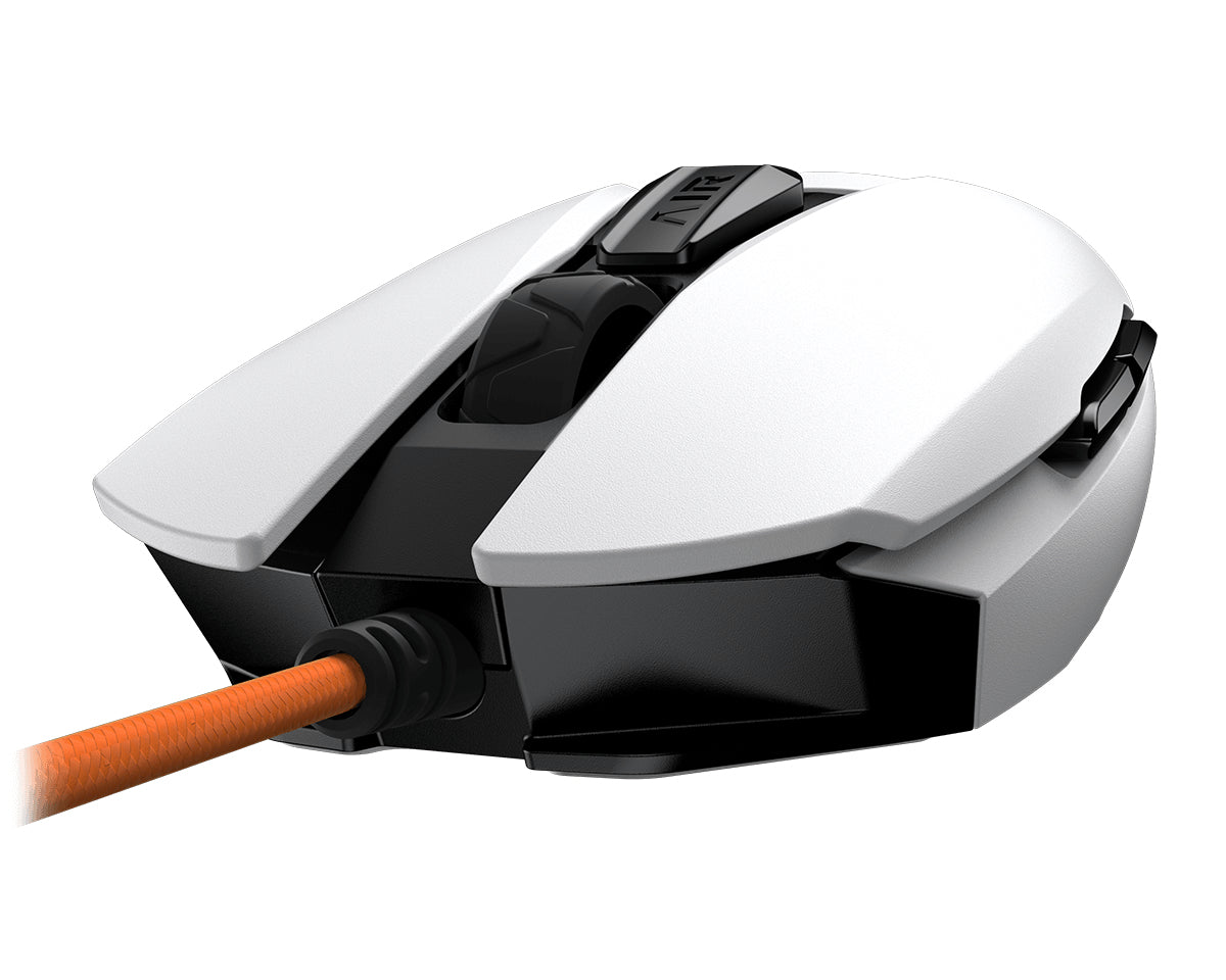 COUGAR Gaming AirBlader Tournament – Gaming-Maus – Kabelgebunden (USB‑A), 20000 DPI, Rechts, Weiss