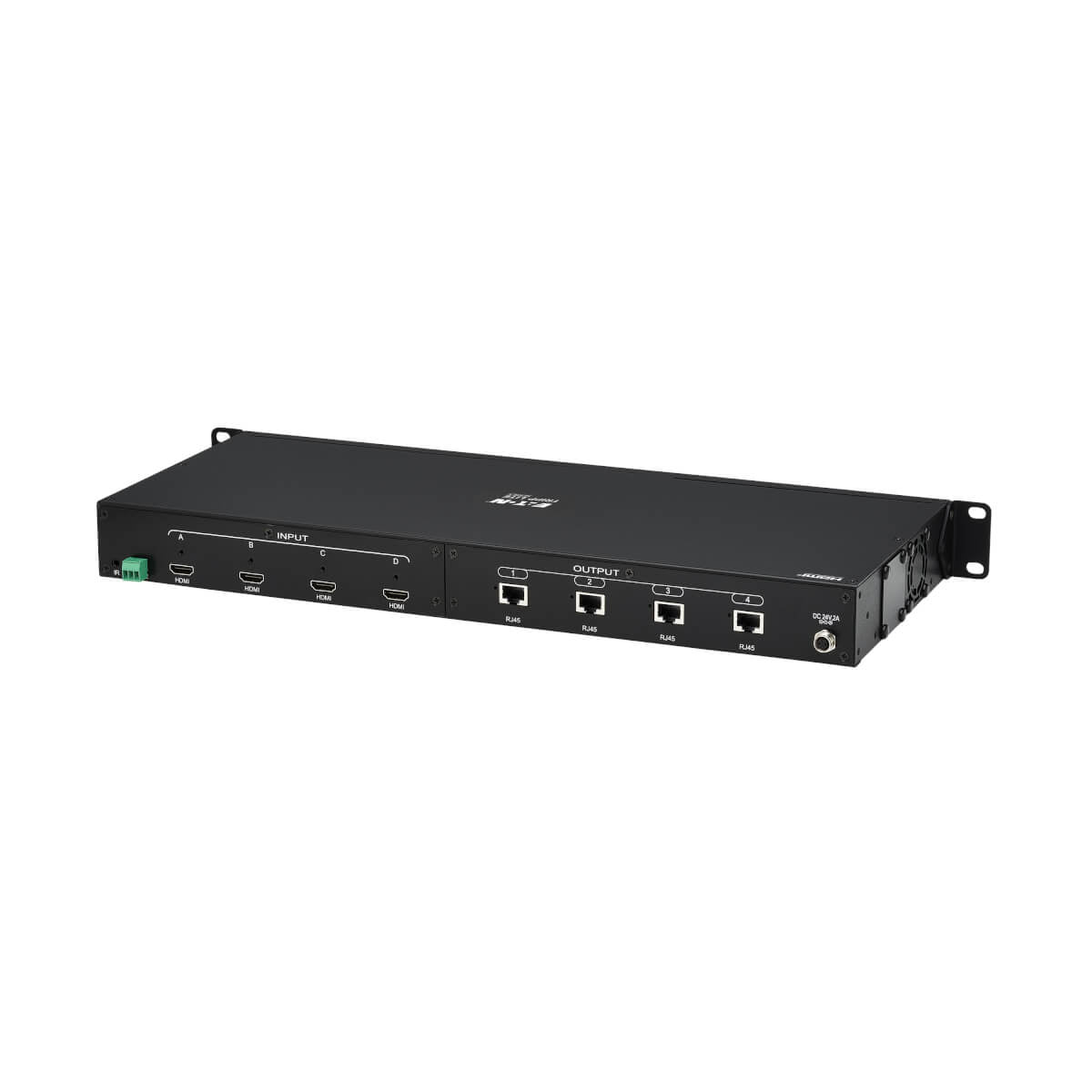 Tripp Lite B127A-4X4-BH4PH – HDMI Matrix, über Cat6, 4×4, 4K@60 Hz, 70 m, HDR, 4:4:4, PoC, HDCP 2.2, Schwarz