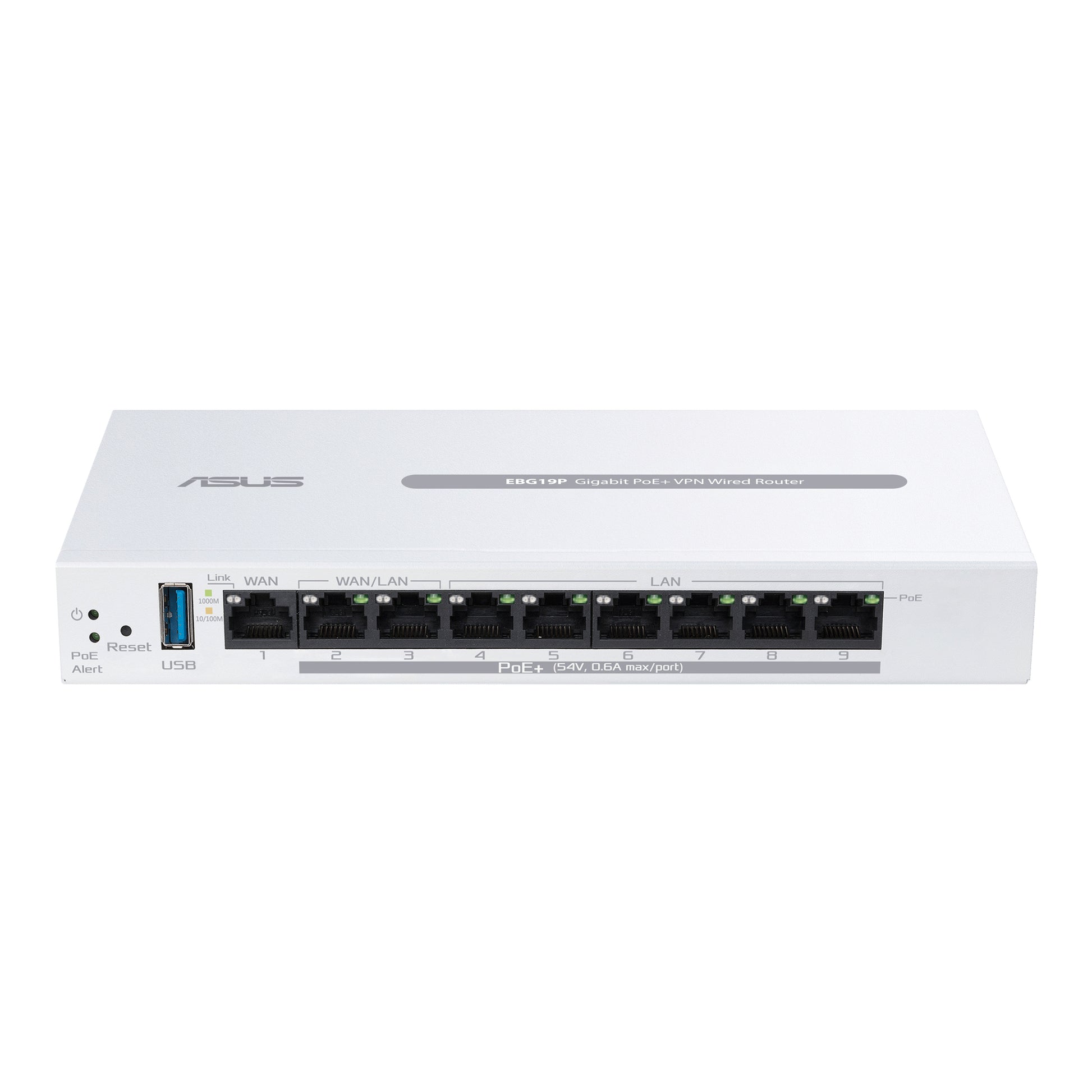 ASUS ExpertWiFi EBG19P VPN-Router – 1× Ethernet-WAN, 8× LAN, 1× USB 3.2 Gen 1