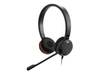 Jabra Evolve 30 II Office-Headset – On-Ear, Stereo, Kabelgebunden, USB-A/USB-C, MS Teams zertifiziert, Schwarz