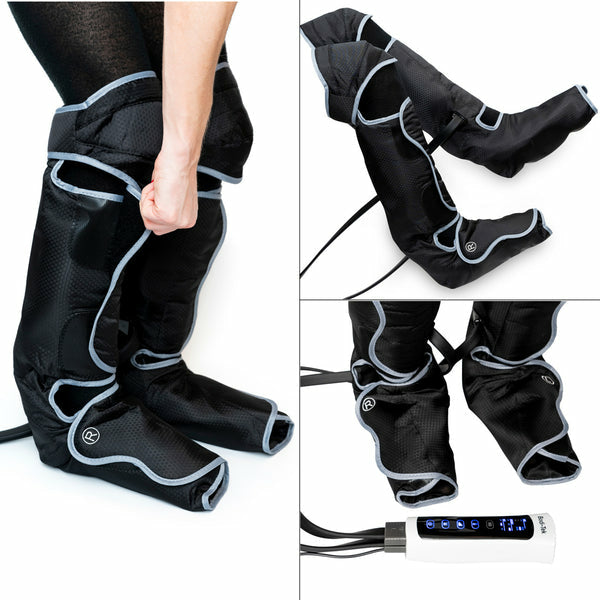 Bodi-Tek Massagegerät – Schwarz, 1400 g, Kompressionsmassage, Wärmefunktion, Vibrationsfunktion, für Beine