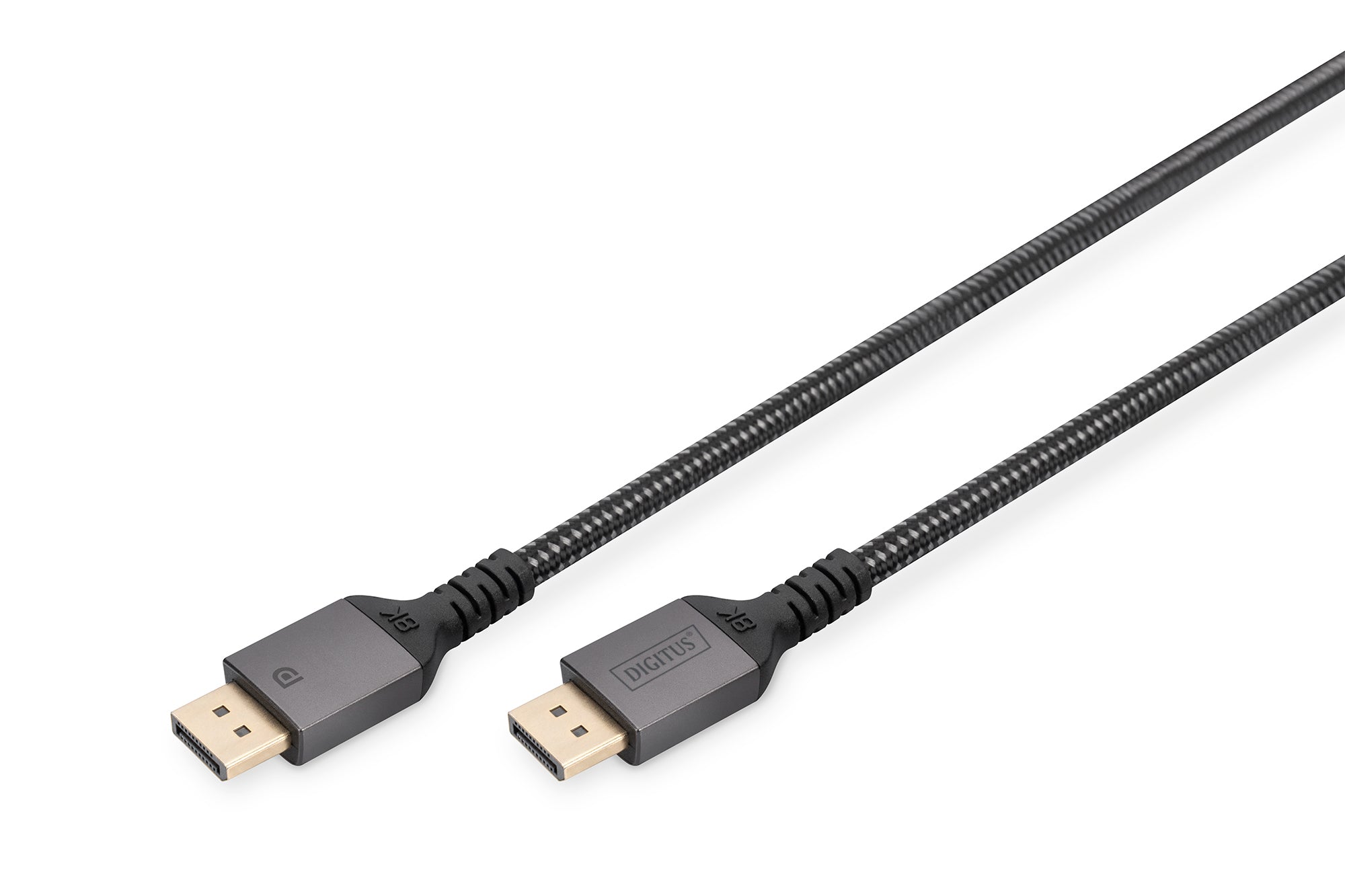 Digitus DisplayPort-DisplayPort Kabel – 1 m, DisplayPort 1.4, 7680×4320 Pixel, rund, schwarz