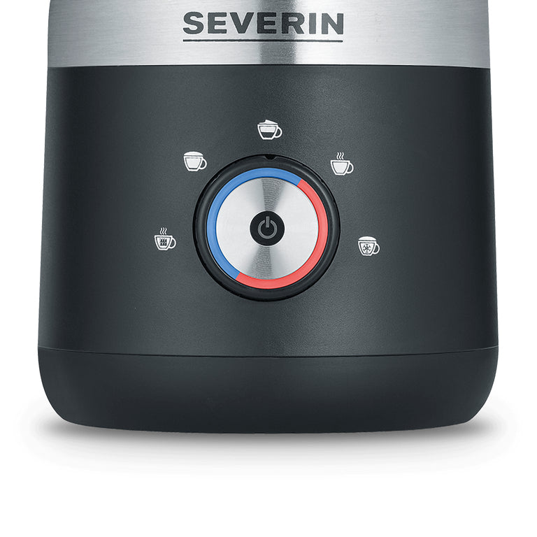 Severin Milchaufschäumer SM 3588 – 300 ml, 550 W, Heiss & Kalt – Schwarz/Edelstahl