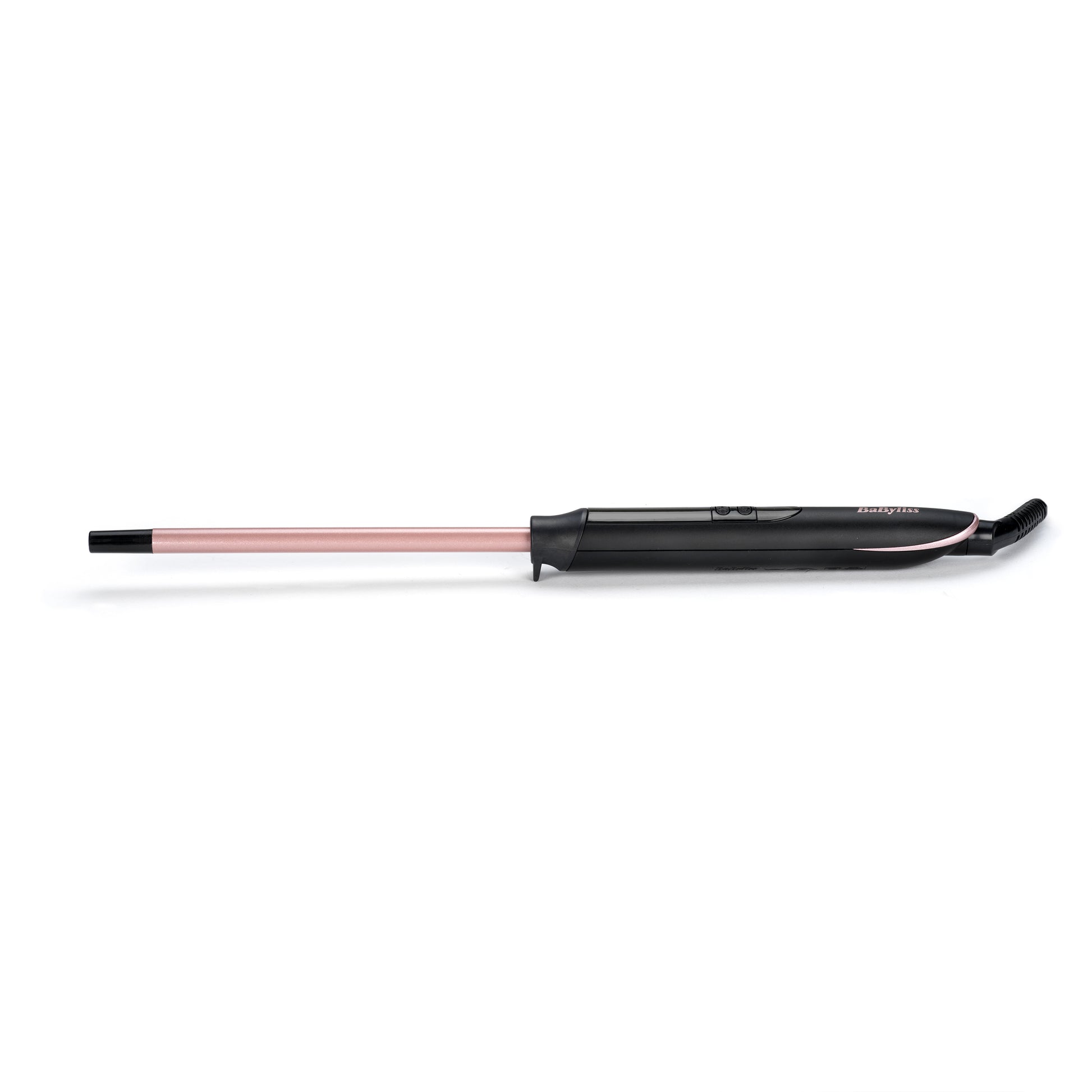 BaByliss Lockenstab C449E – 1 cm Fassdurchmesser, Keramik, 160–210 °C, 2,5 m Kabel, Schwarz/Kupfer