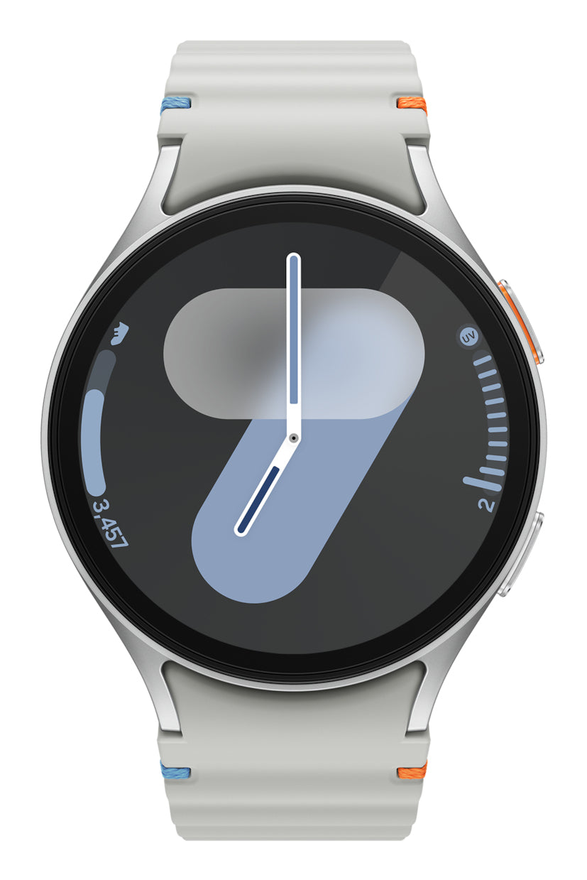 Samsung Galaxy Watch 7 44 mm GPS + Cellular – Aluminium Silber, 50 m
