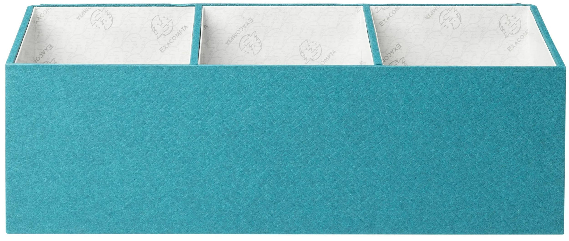 Exacompta Schubladenelement – 4 Schubladen, blaugrün, Karton, B 277 × H 147 × T 115 mm, 2er-Set