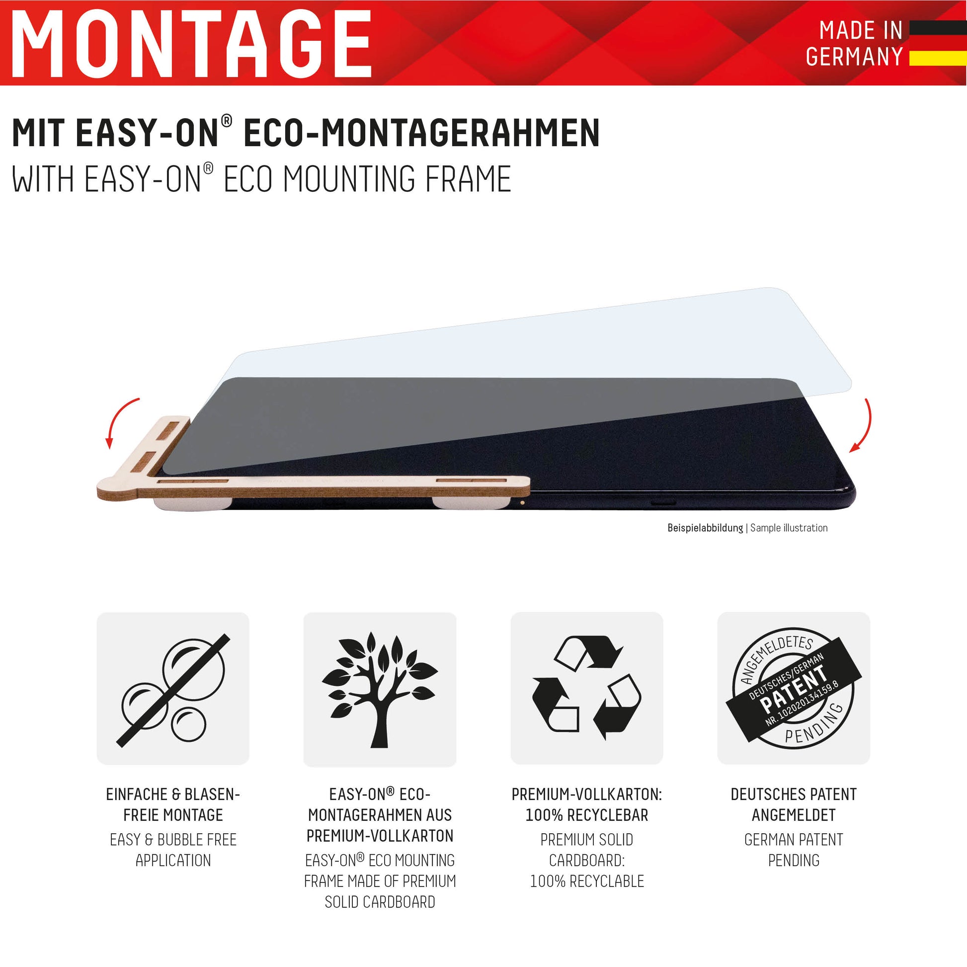 Displex Panzerglas für iPad 10,9" (10. Gen.) / iPad 11" (2025) – 9H, Anti-Fingerprint