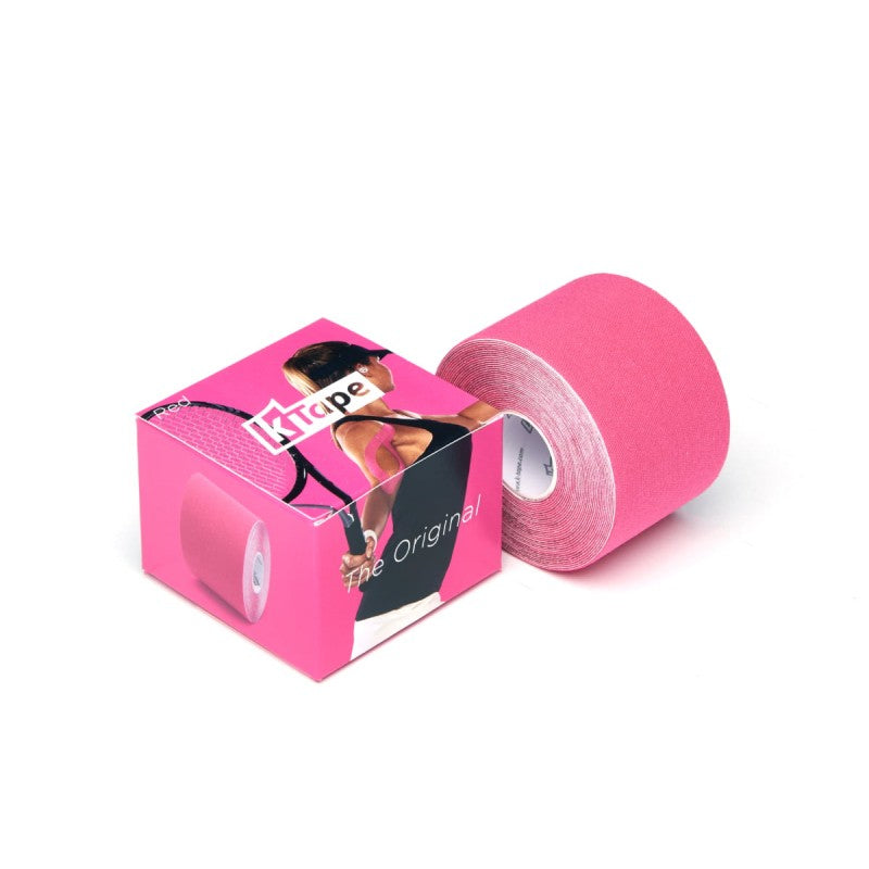 K-Tape Binde Kinesiotape – 50 mm × 5 m, pink, Spandex/Baumwolle