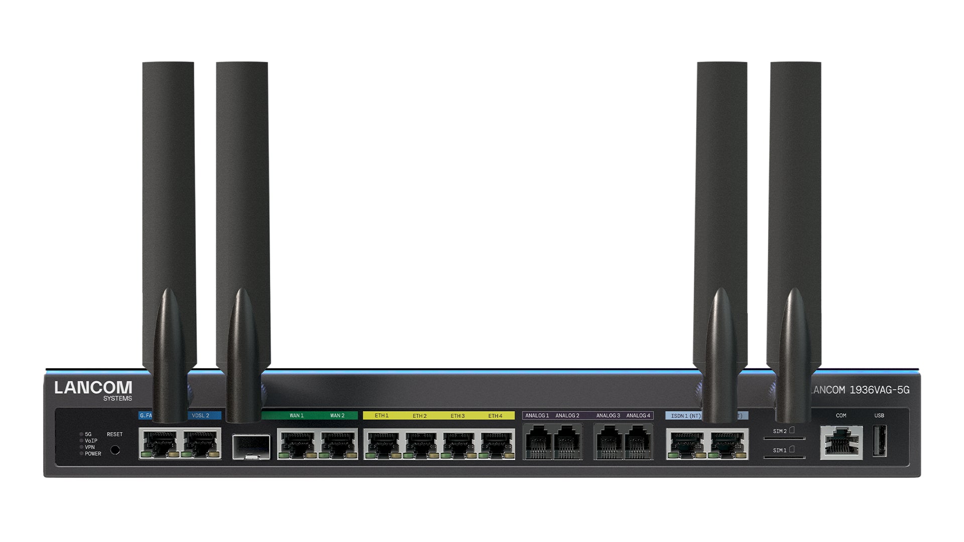 LANCOM Systems LANCOM 1936VAG-5G – VPN-Router – 6×GbE, 2×SIM, 5G