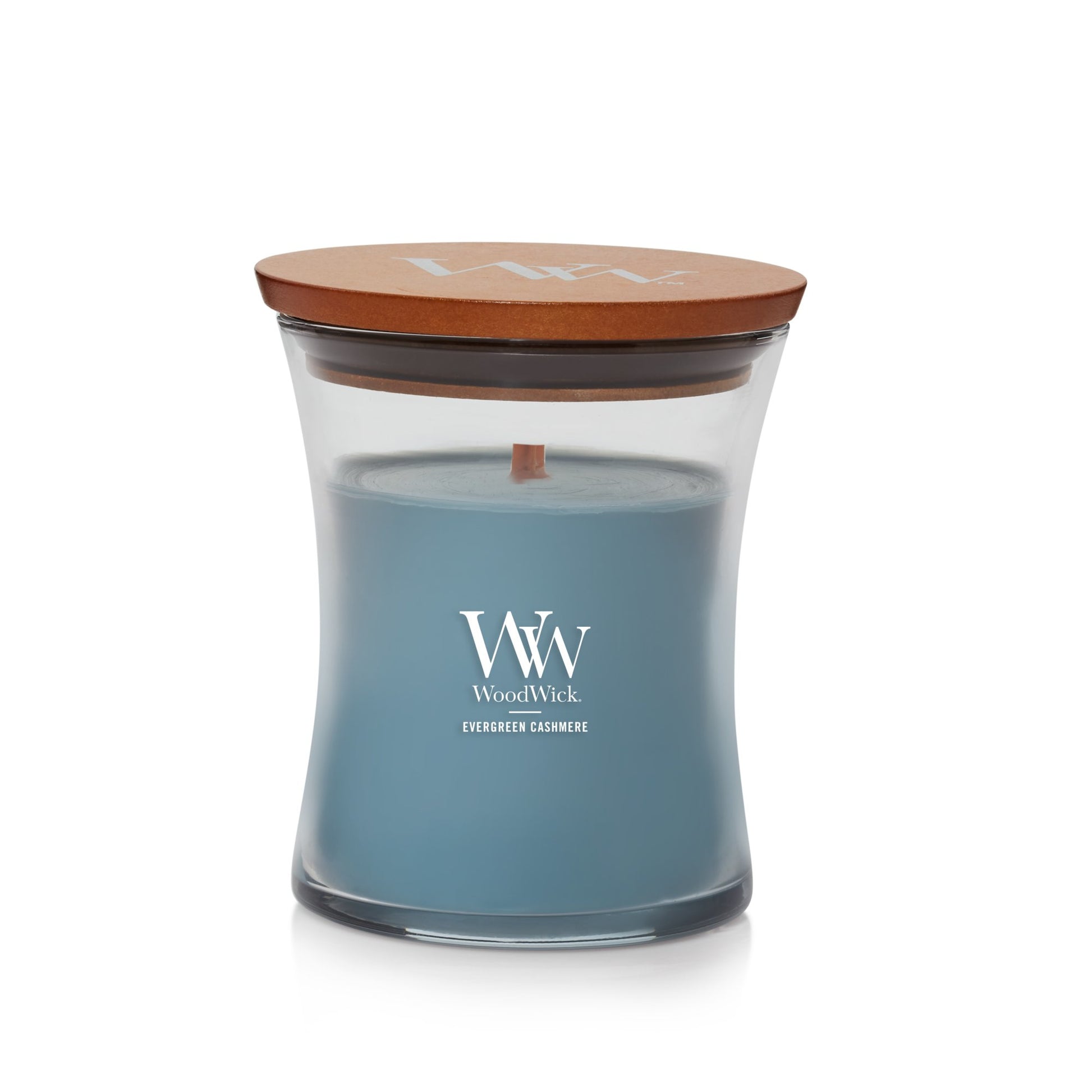 WoodWick Evergreen Cashmere – Duftkerze, Mini Jar