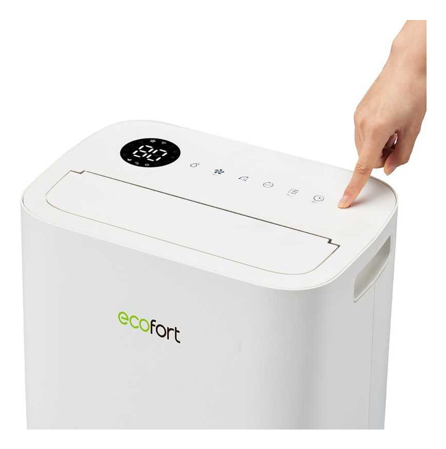 Ecofort Luftentfeuchter ecoQ 20L – 20 L/24 h, bis 50 m², Tank 4,5 l, Hygrostat, WLAN, App-Steuerung