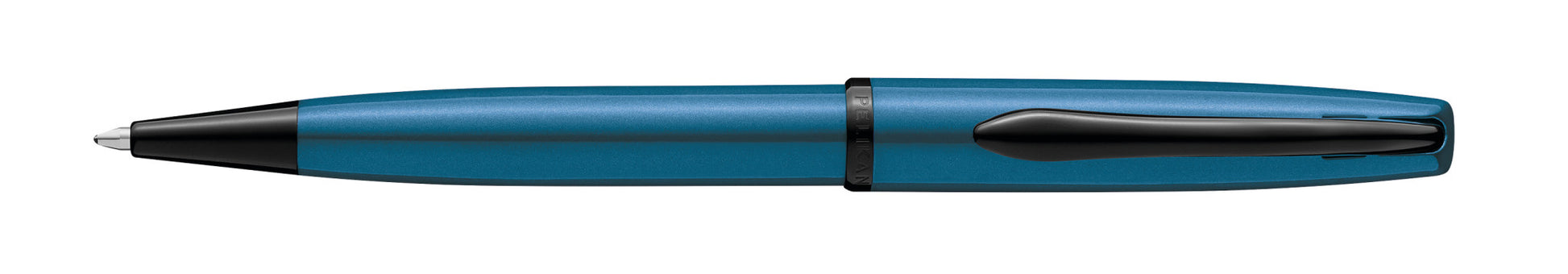 Pelikan Jazz Noble Elegance Schreibset – Kugelschreiber + Füllfederhalter – Blau, Türkis, Metall, Dreh, 2-teiliges Set