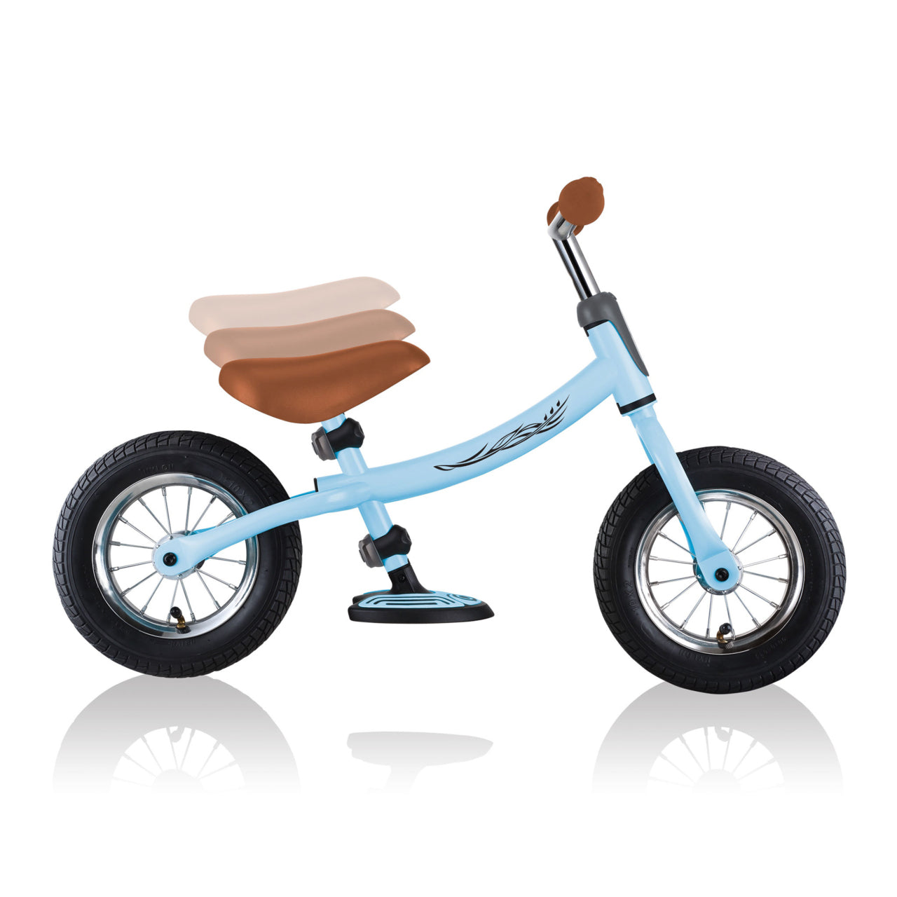 Globber GO BIKE AIR Aufsitzlaufrad – Luftreifen Ø 25,4 cm, verstellbar – ab 3 Jahren – Hellblau